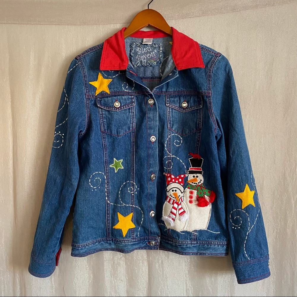 Bleu Bayou Snowman Denim Jacket